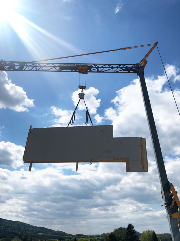 Elementmontage Haus Oe II